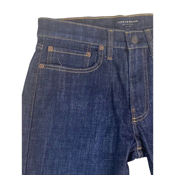 Lucky Brand Mens Straight Leg Pockets Dark Wash Pockets Jeans Size 30/32 - Picture 2 of 8